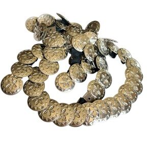 Vintage Silvertone XL Conch Starfish Stretch Thin Belt